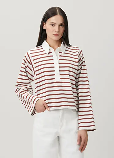 Beyaz Bordo T-shirt