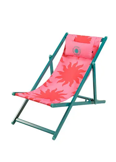 Como Alumınyum Outdoor Fabrıc Fuşya Polyester Şezlong