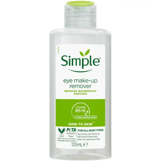 Simple Kind To Skin Hasas Göz Makyaj Temizleyici 125 ml
