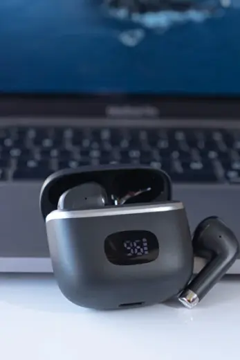 İos - Android - Uyumlu Bluetooth 5.3 Kulakiçi Kulaklık TWS Dijital Göstergeli Elegante Siyah