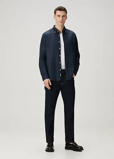 Qsimple Every Day Power Stretch 4 Ways Custom Fit İndigo Erkek Jean Pantolon