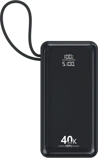 HEPU POWERBANK 40.000 mAh HP-254 Hızlı Şarj LED Dijital Ekran Akıllı Koruma Sistemi