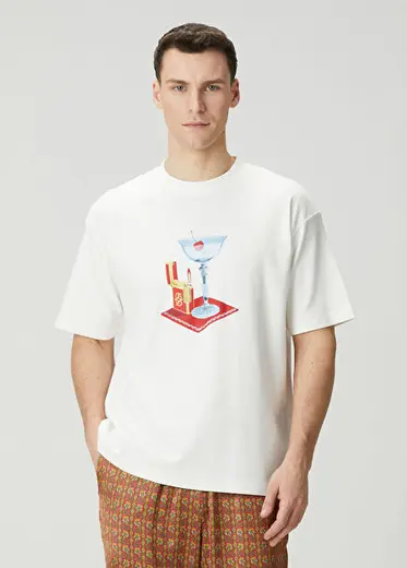 Cocktail Kırık Beyaz T-shirts