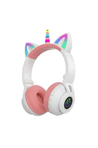 Unicorn 94db Güvenli Ses Limitli Yumuşak Kulak Pedli Bluetooth Kulaklık Çocuk Kulaklığı Uzun