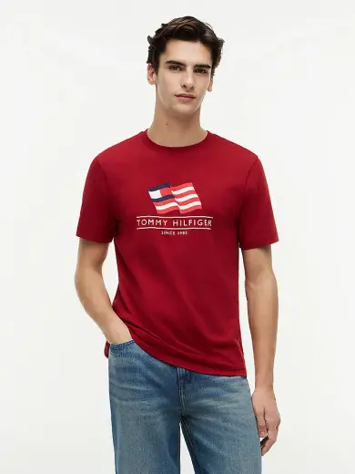 Erkek RWB Main Flag Regular T-shirt