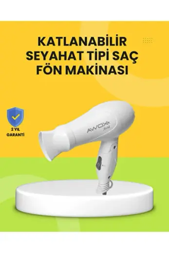 Katlanır Gövdeli Saç Kurutma Makinesi Ev ve Valiz Kullanımı -