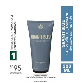 Saç ve Vücut Şampuanı-Granit Bleu- Erkek