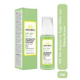 Maruderm Spf 50 Karma ve Yağlı Ciltler İçin Güneş Kremi 50 ml 2