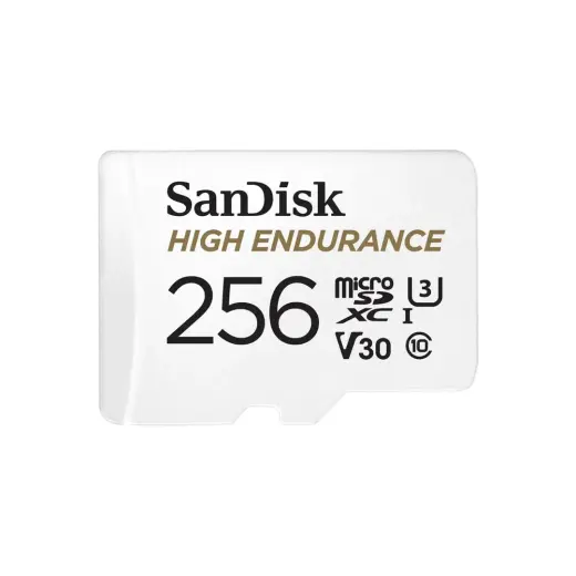 Sandisk High Endurance 256 GB 100/40 MB/S Microsdxc C10 V30 Adaptörlü Hafıza Kartı SDSQQNR-256G-GN6IA