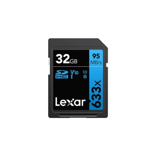 Lexar 32GB 633X Sdhc Uhs-I Sd Card V10 95MB/S Hafıza Kartı Blue Series LSD32GCB633