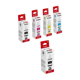 Canon GI-490 Pixma G3411 4 Renk Orijinal Mürekkep Seti (Siyah + Mavi + Kırmızı + Sarı) 2