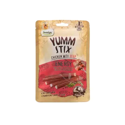 Dentalight Yumm Stix Tavuklu ve Sığır Etli Çubuk Köpek Ödül Maması 50gr