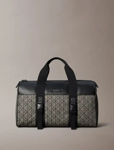 Erkek Mixed Emblem Duffle Çanta