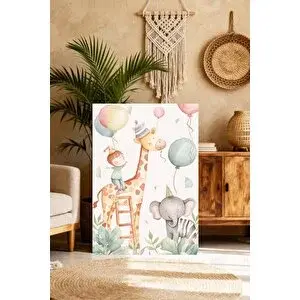 Mgi Design Estetik Çocuk Odası Tablosu Skandinav Tarzı Kanvas Tablo Salon Dekoru | Modern Duvar Dekoru | Salon, Yatak Odası Ve Ofis İçin | Sanatsal Ev Dekorasyonu 80x120 cm