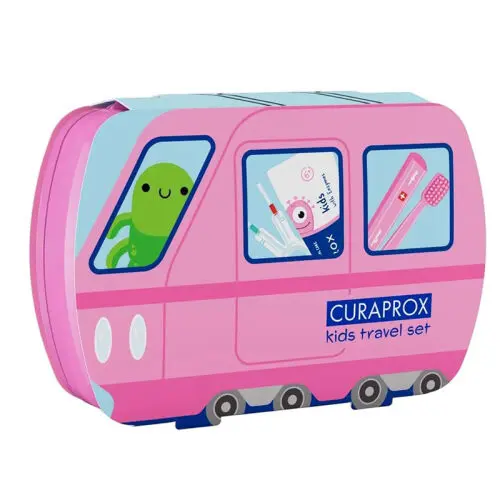 Curaprox Çocuk Seyahat Seti - Açık Pembe
