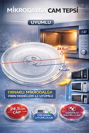 Oem - Md 2610 Mikrodalga Fırın Cam Tepsi - 9178005222