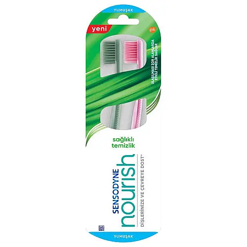 Sensodyne Nourish Sağlıklı Temizlik Diş Fırçası Yumuşak 2'li