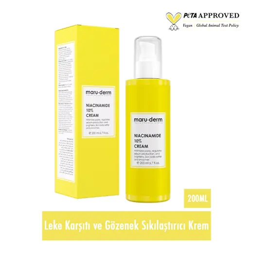Maruderm Niacinamide %10 Leke Karşıtı ve Gözenek Sıkılaştırıcı Krem 200 ml