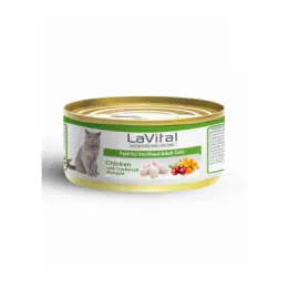 LaVital Tavuklu Kızılcık ve Kadife Çiçekli Kısırlaştırılmış Yetişkin Kedi Konservesi 85gr 1