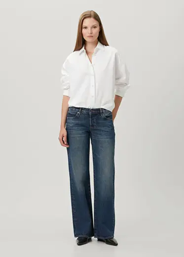 The Pixie Gray Koyu Mavi Jean Pantolon