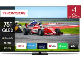 THOMSON 75QG7C14 75 inç 190 Ekran Uydu Alıcılı Google Smart Ultra HD 4K QLED Pro TV 1