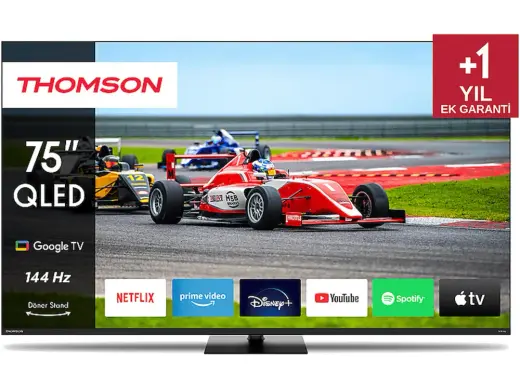 THOMSON 75QG7C14 75 inç 190 Ekran Uydu Alıcılı Google Smart Ultra HD 4K QLED Pro TV