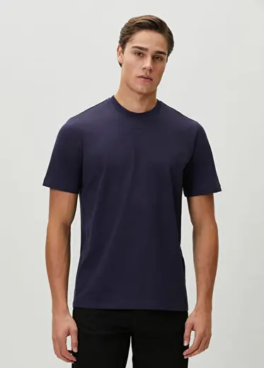 Lacivert Basic T-shirt