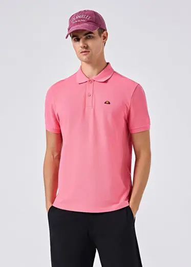 Pembe Polo Yaka Kısa Kollu Erkek T-shirt 6SM5044-PN