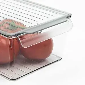 Devigo Kapaklı Buzdolabı Düzenleyici – Şeffaf, Kırılmaz Ve Çizilmez, M M M