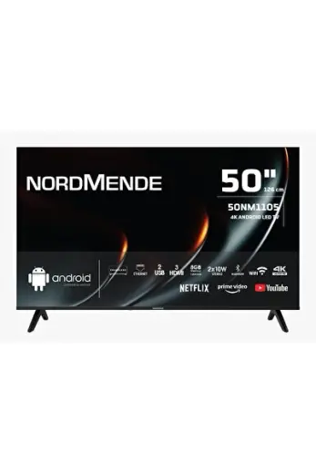 50NM1105 Frameless 4K Ultra HD 50" 127 Ekran Uydu Alıcılı Android Smart LED TV