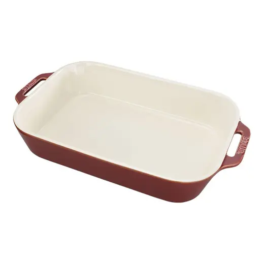 Staub Fırın Kabı, 24 Cm | Antik Bakır | Seramik | Dikdörtgen | Seramik