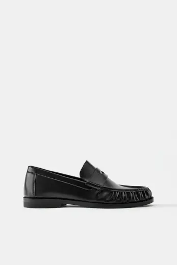 Büzgülü loafer