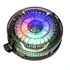 Hadron HDX4380 Manyetik Klipsli Telefon Soğutucu Fan RGB Isı Göstergeli Siyah