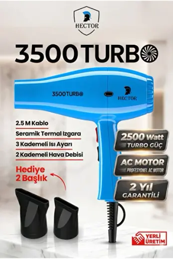 Profesyonel 3500 Turbo Fön Makinesi 2400 Watt