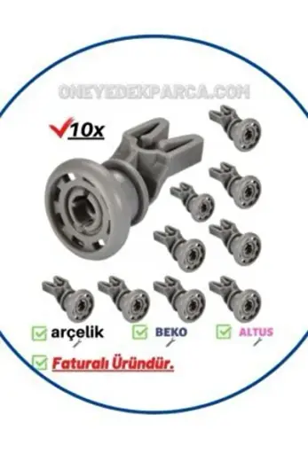 D1 4001 E Bulaşık Makinesi Ray Tekeri Üst Sepet Tekerleği Takımı