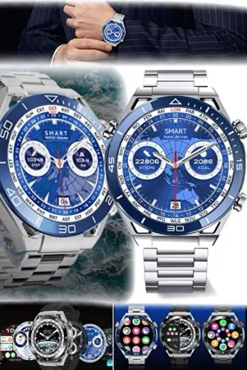 Akıllı Saat Bluetooth Çağrı İphone & Android Saat Pro İş Adamlarına Özel Hediyelik Erkek Smart Watch