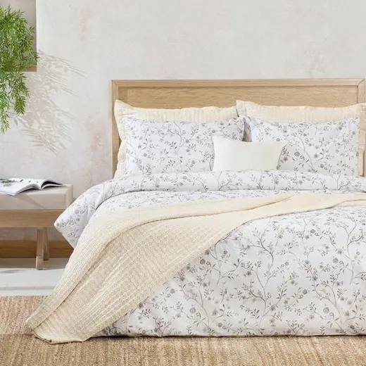 Florın Bambu King Size Nevresim Seti 230X220 Cm Bej