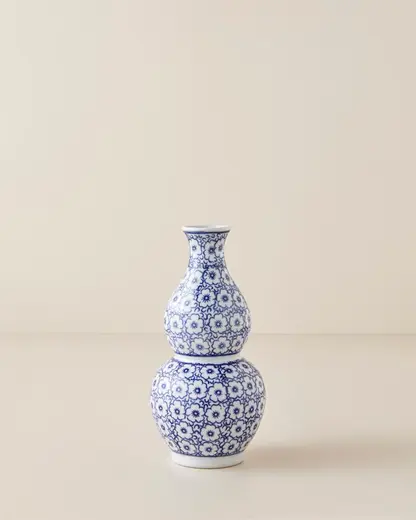Vanecca Porselen Vazo 20,5 cm Mavi