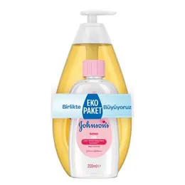 Johnsons Baby Şampuan 750 ml + Bebek Yağı 200 ml 1
