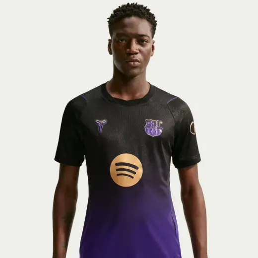 Nike FC Barcelona Erkek Mor Futbol Forma
