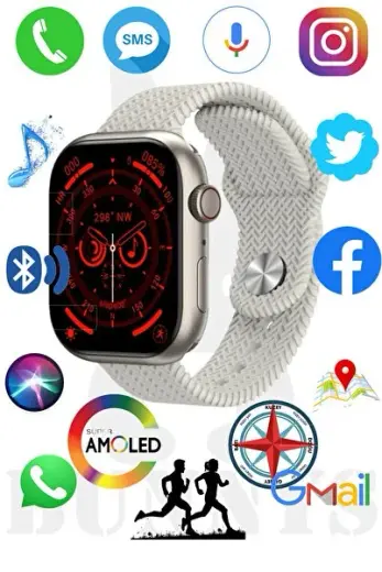 Samsung Galaxy S23 Ultra Uyumlu Akıllı Saat Watch 9 PRO Konuşma Özellikli AMOLED EKRAN 45MM