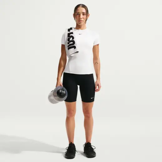 Nike Dri-FIT One Fitted Ss Top Kadın Beyaz Antrenman T-Shirt
