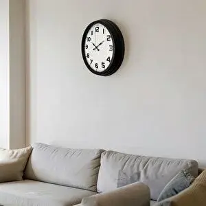 Platin Black Simplex 40 Cm Metal Duvar Saati
