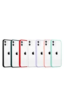 Preo Tpu Case iPhone 12 & 12 Pro Uyumlu Polikarkon Telefon Kılıfı Mavi Kenar