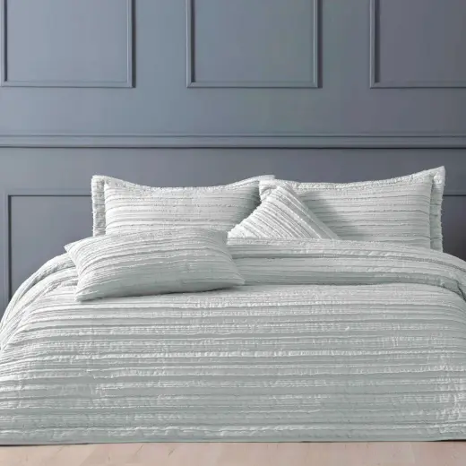 Linens Gorgeous Çift Kişilik Yatak Örtüsü Seti Gri