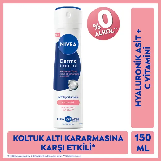 Nivea Kadın Sprey Deodorant Derma Control Natural Tone 150 ml
