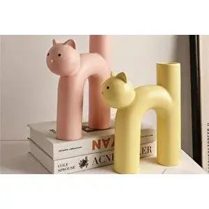Vivense İskandi̇nav Kedi̇ Vazo, İki̇li̇ Set