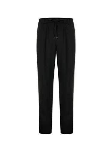 Riviera Linen Jogger Siyah Keten Erkek Pantolon
