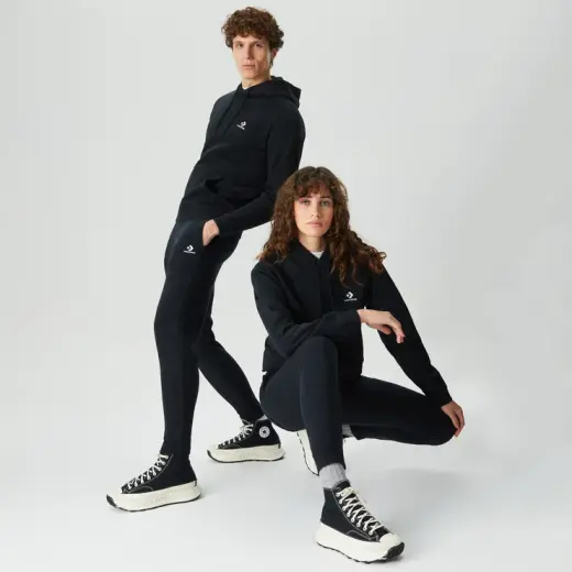 Converse Go-To Star Chevron Standard-Fit Unisex Siyah Günlük Eşofman Altı