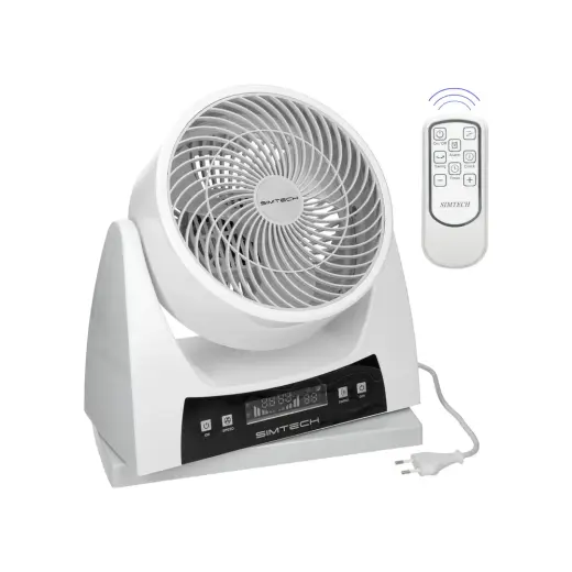Simtech Sımtech KM-1725 40 W Güçte Masaüstü Vantilatör Dijital Ekran ve Uzaktan Kumanda Özellikli